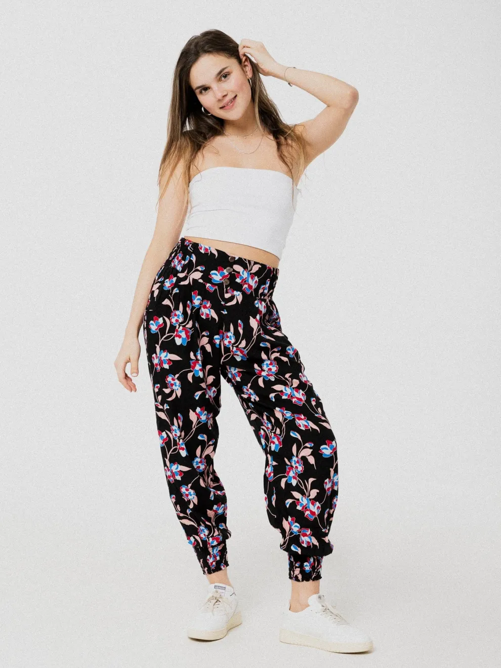 Bombay pants - Black flower