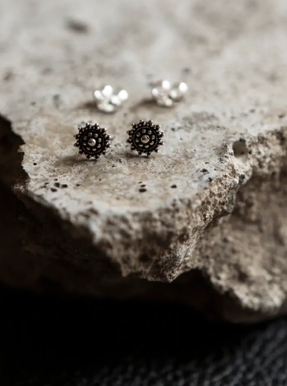 BLACK KALA Mandala Earrings