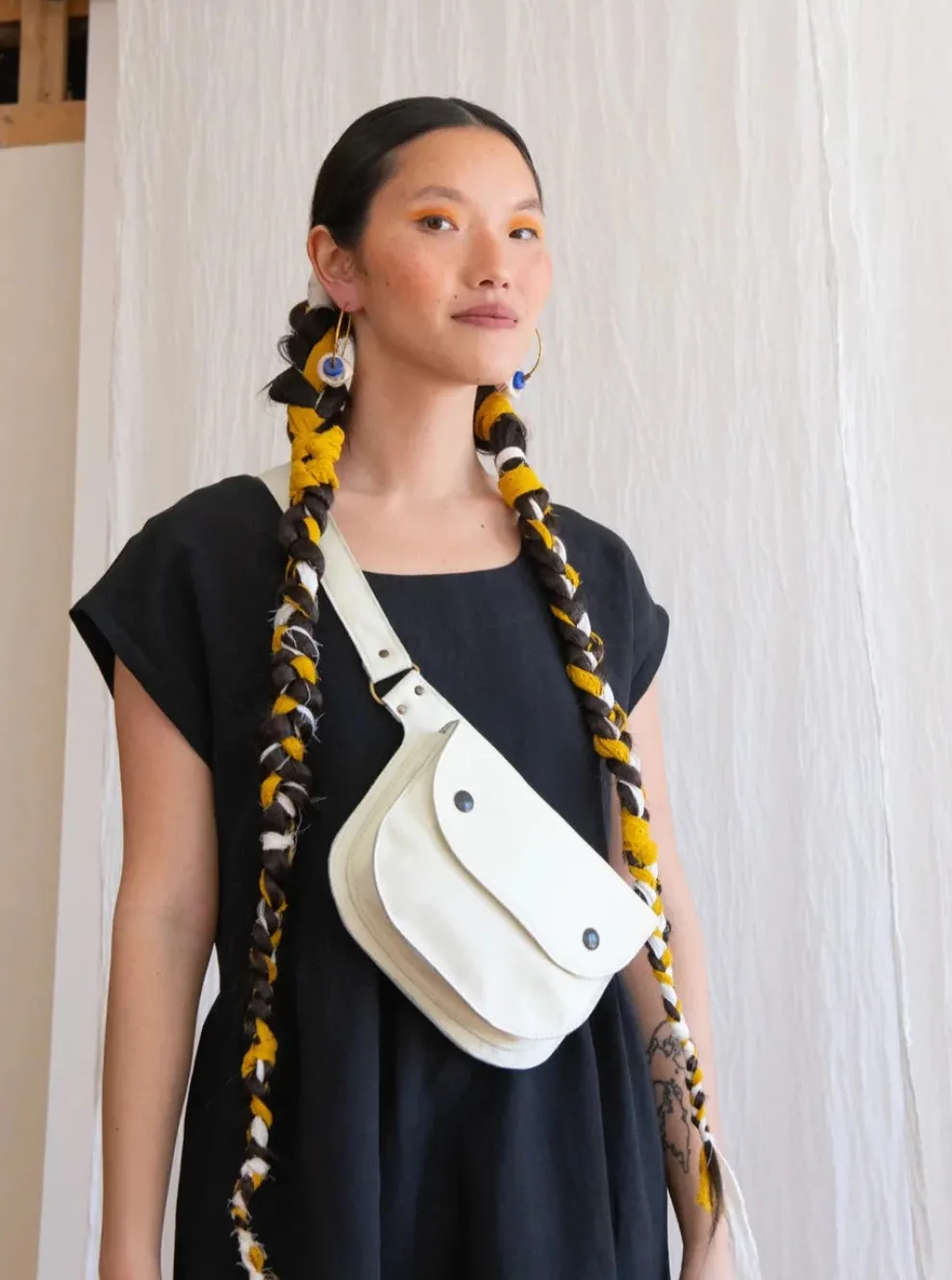 KAZAK Amaru Clutch Bag - Ivory