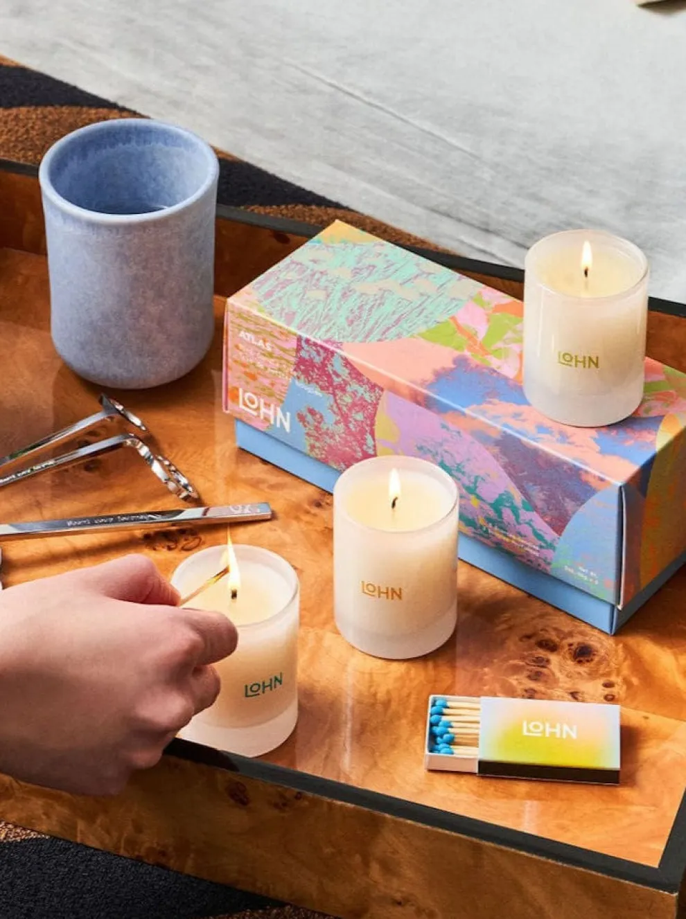 LOHN Trio of Mini Candles - Atlas