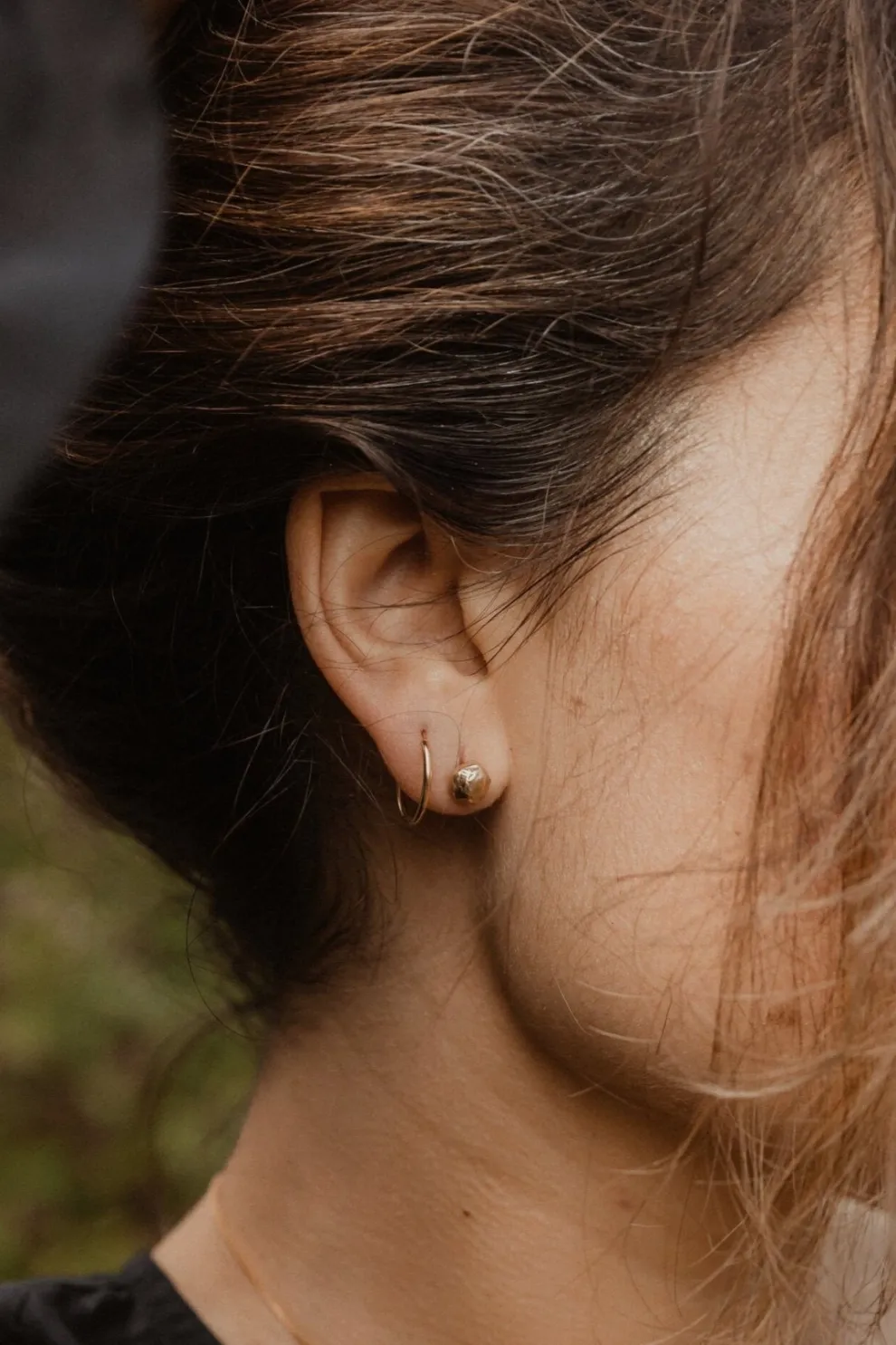 HAWKLY Pebble Earrings - Bronze