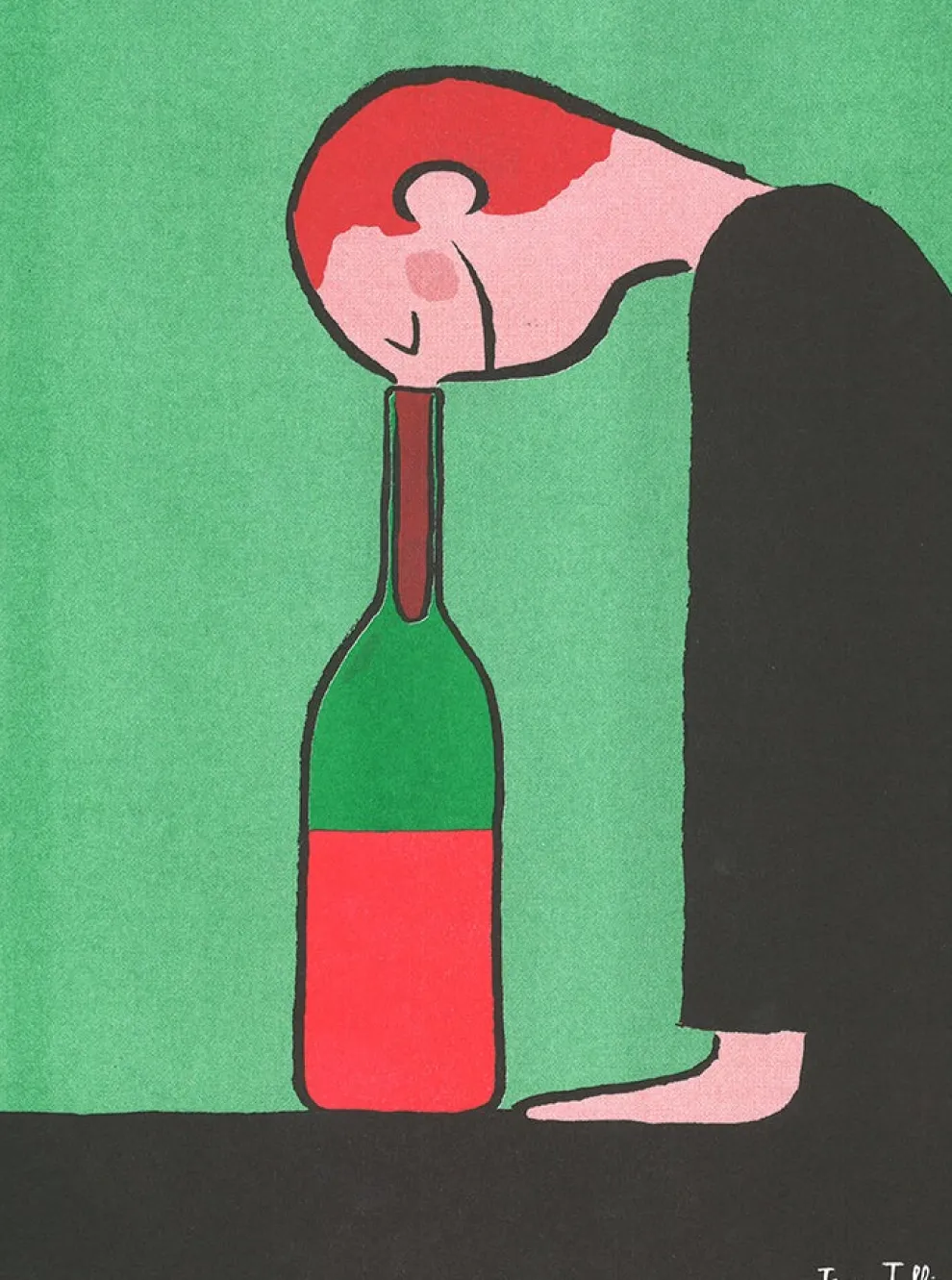KIBLIND Poster J. Jullien - Bottle