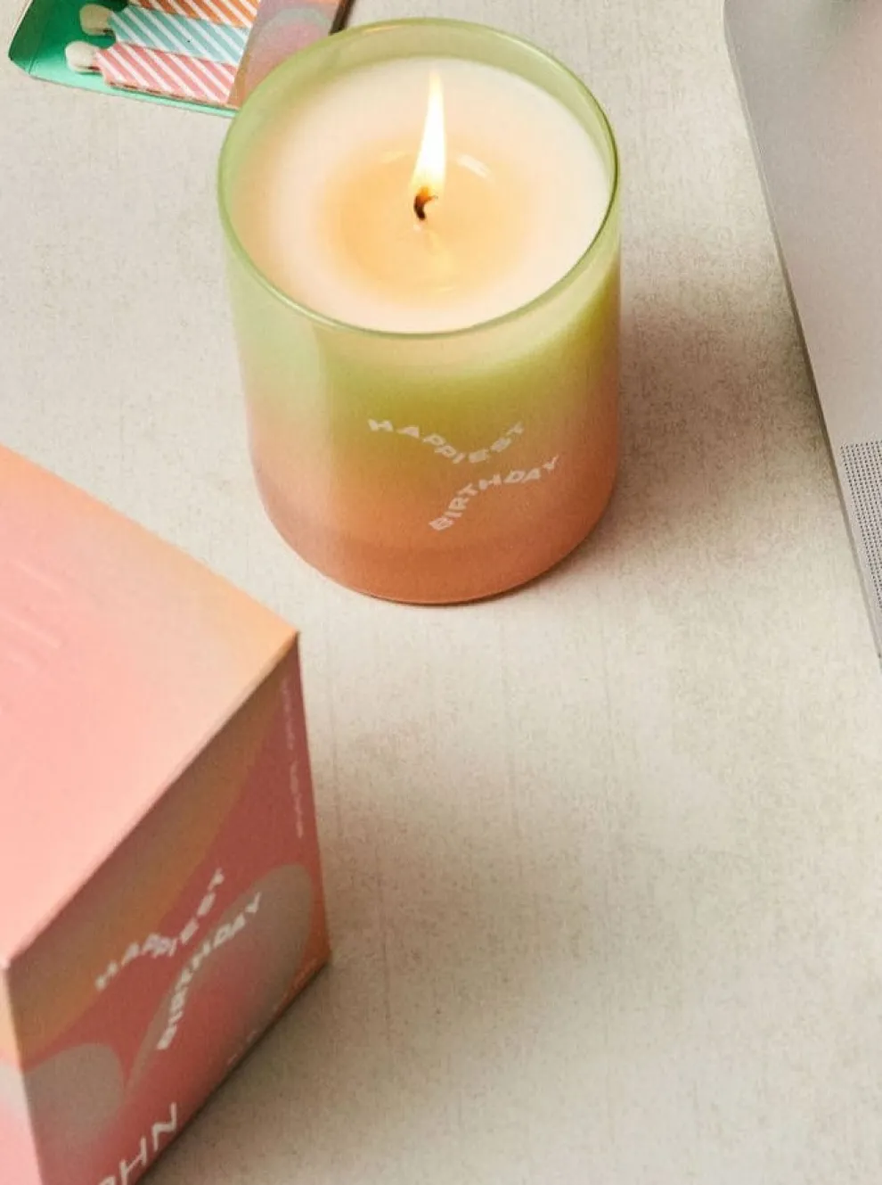 LOHN Happy Birthday Candle