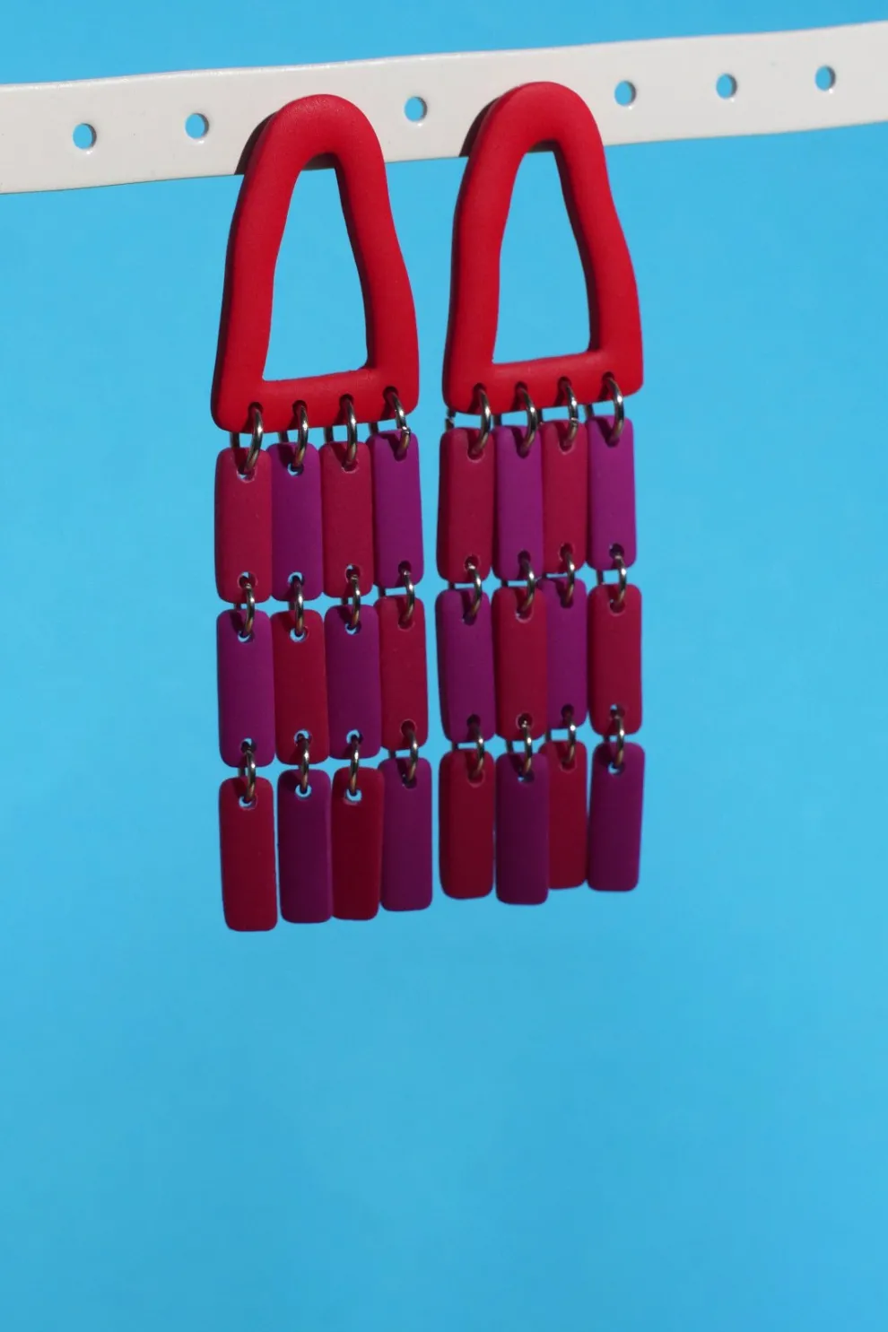 CROCODILE AGILE Gabie Earrings - Fushia Cascade