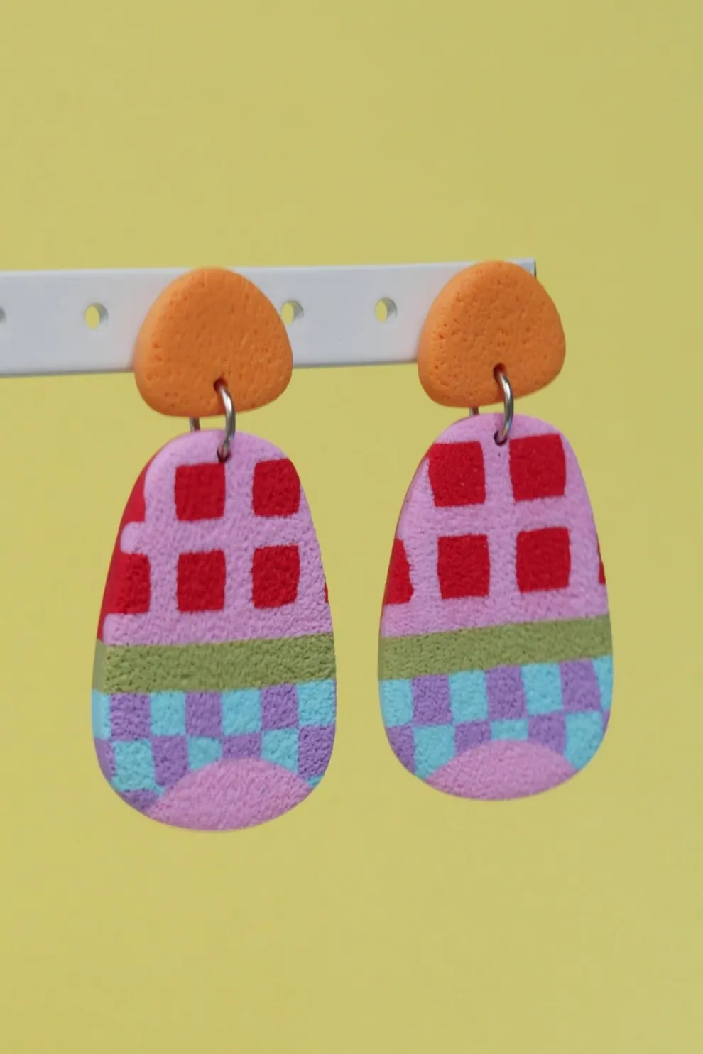 CROCODILE AGILE Garance Earrings - Colorful Patchwork