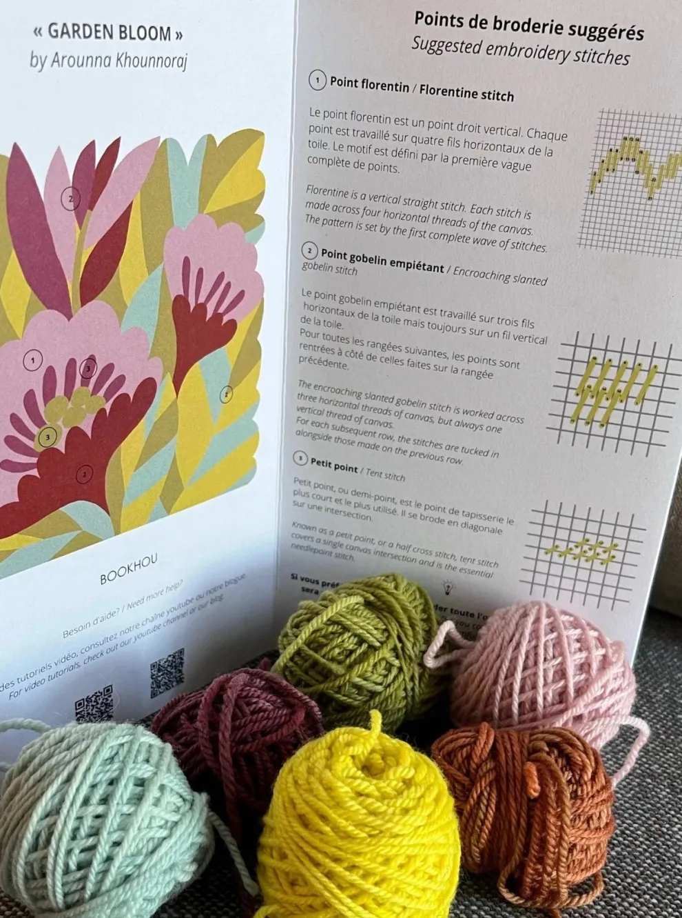 FIL RELAX Embroidery Kit - Flower Garden