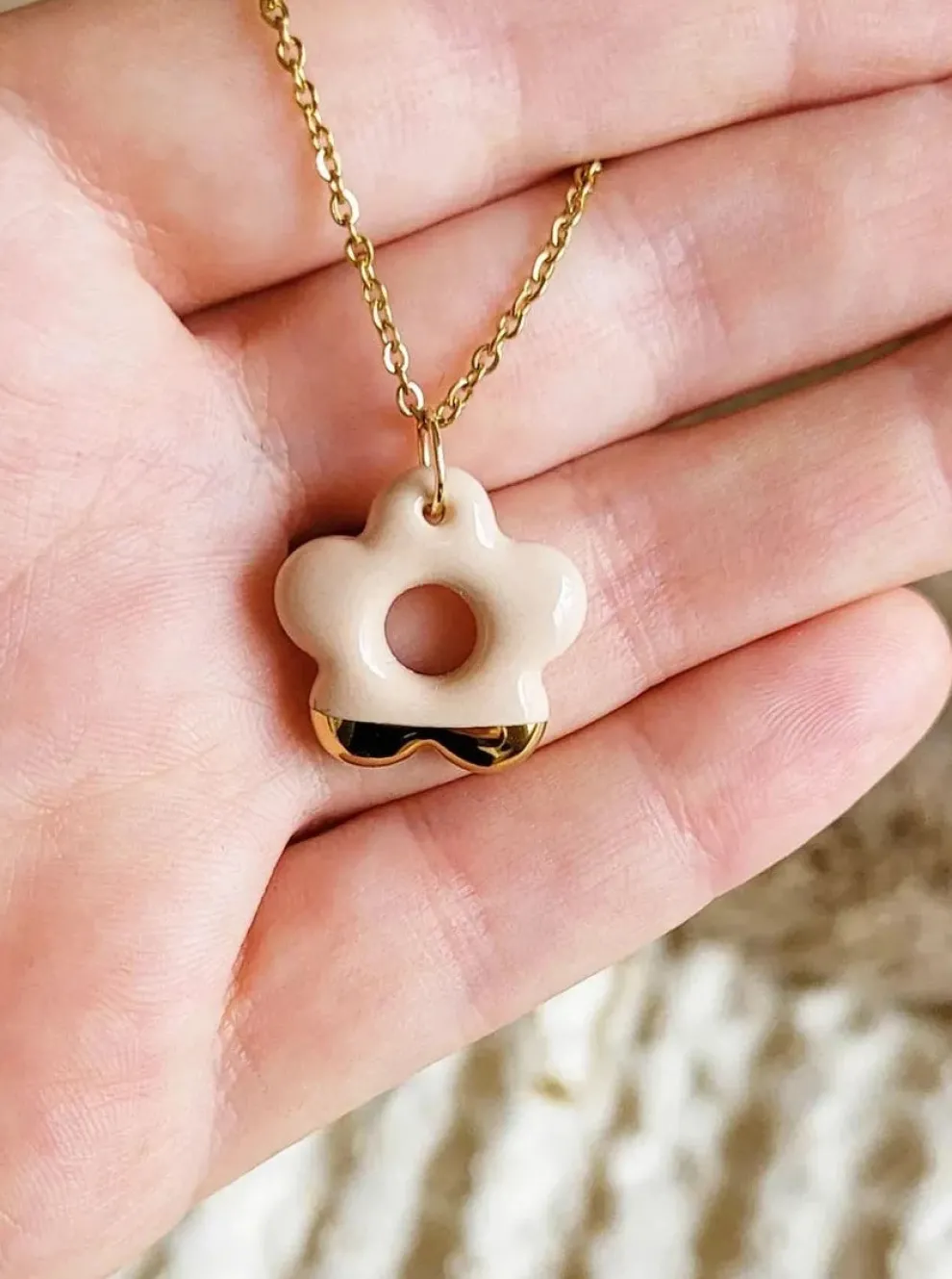 KAG Ceramic Flower Earrings