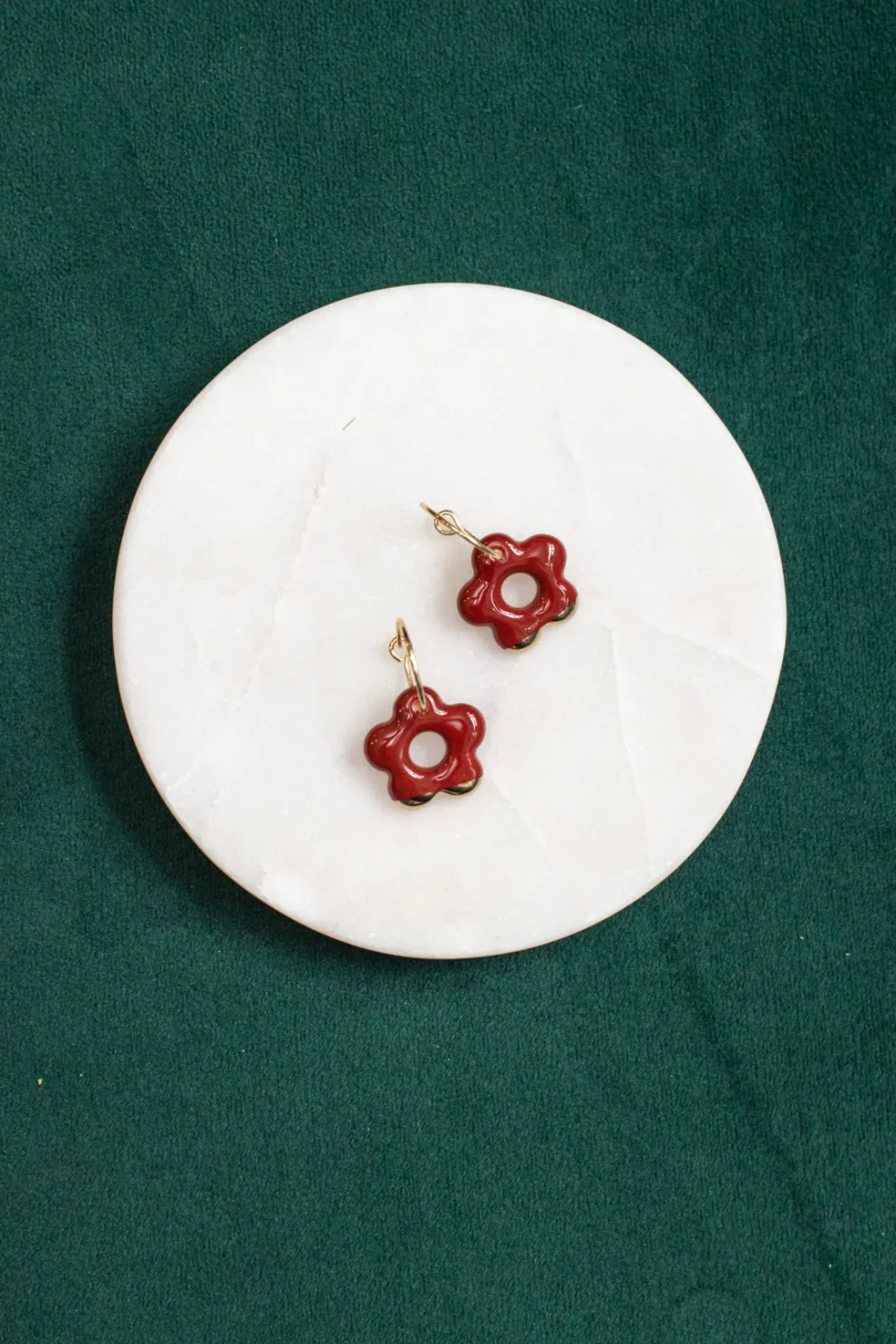 KAG Ceramic Flower Earrings