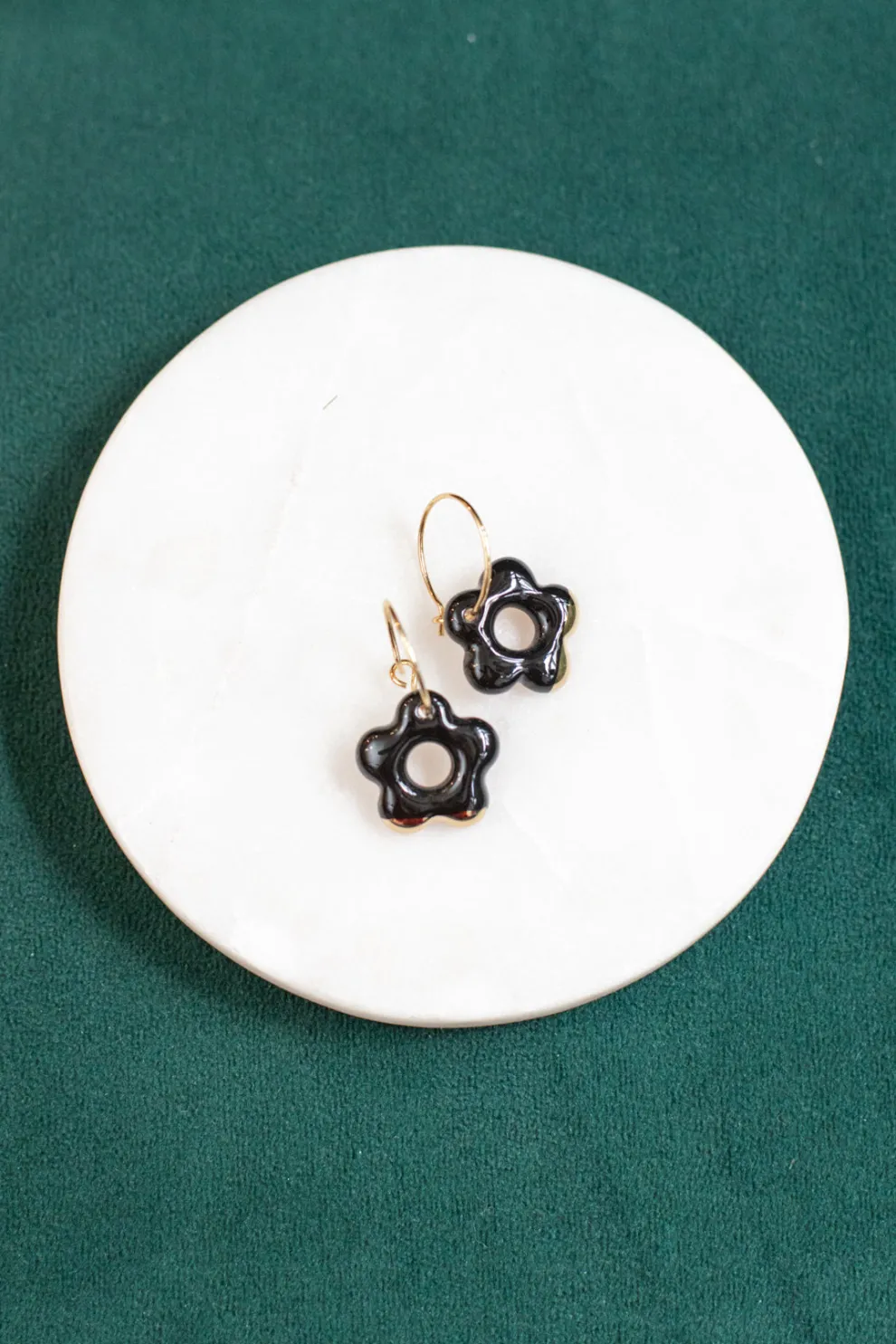 KAG Ceramic Flower Earrings