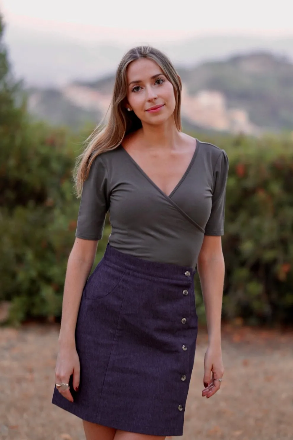 MEEMOZA Louisa Skirt - Dark Denim