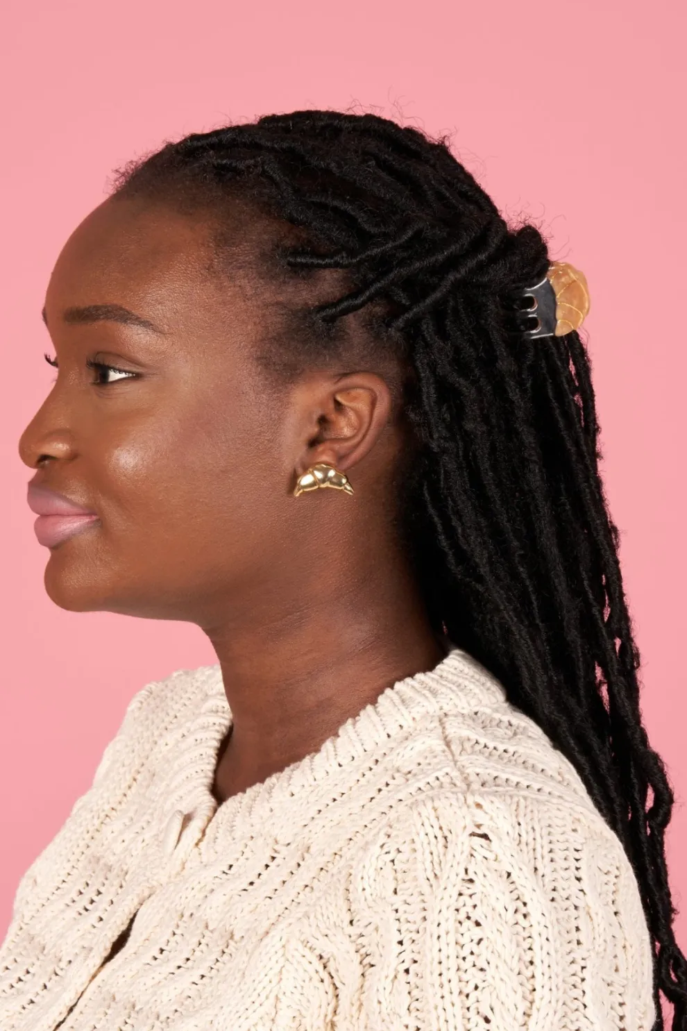 COUCOU SUZETTE Mini Hair Clip - Croissant