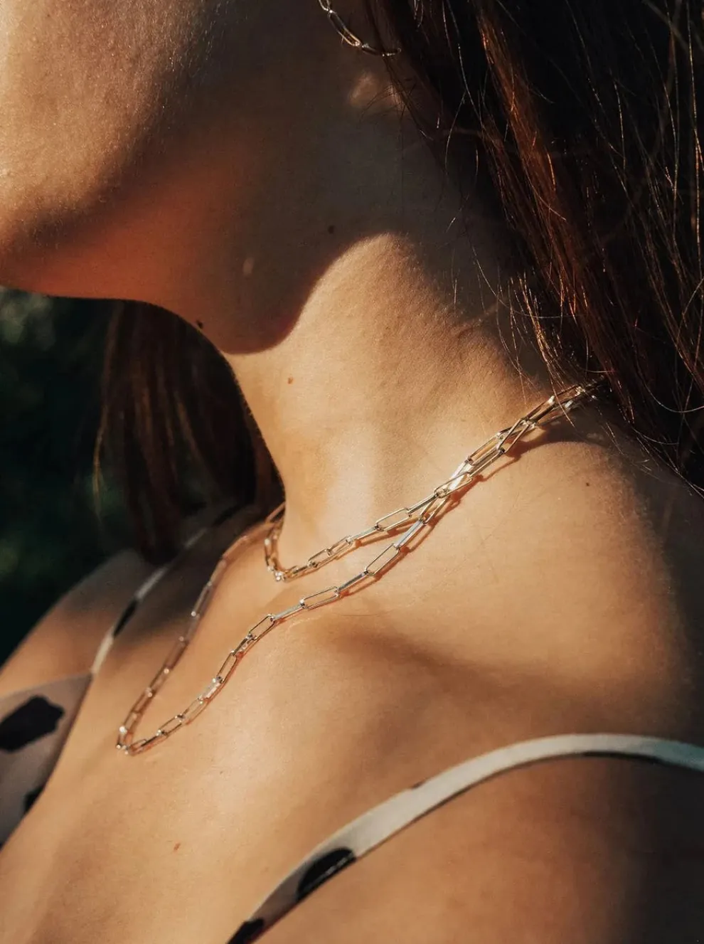 SARAH BIJOUX Paperclip Chain Necklace