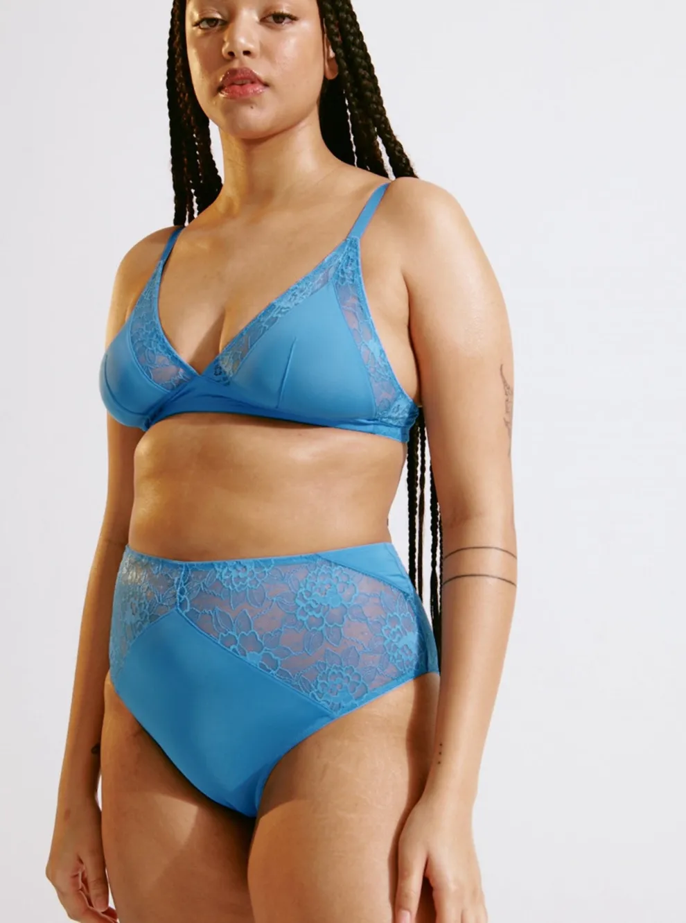 BLUSH Stellar High Waist Brief - Blue