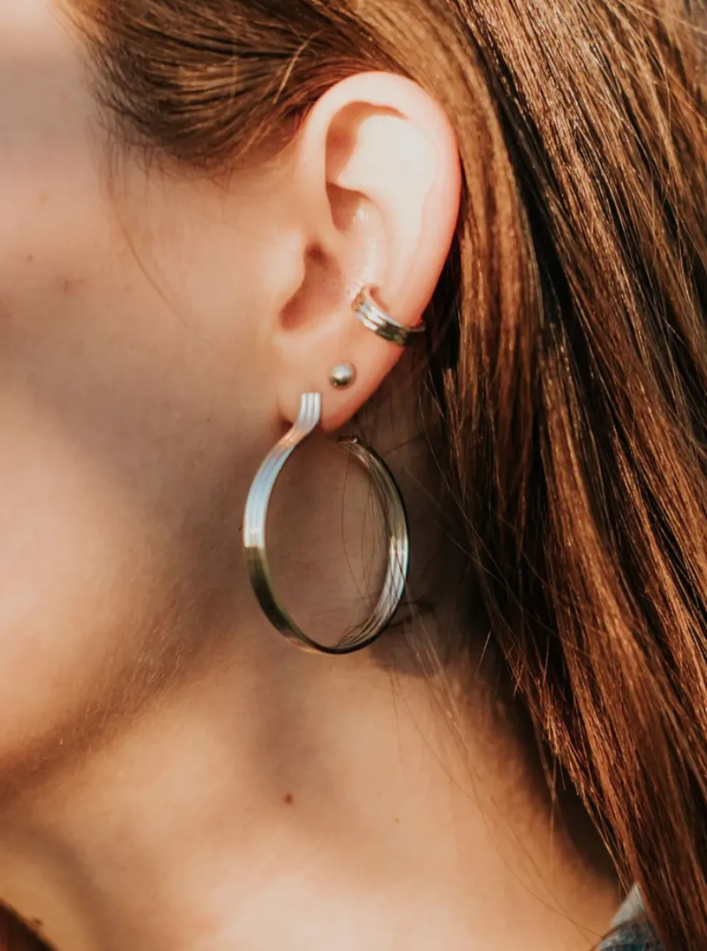 SARAH BIJOUX Triolet Medium Rings - Gold Vermeil