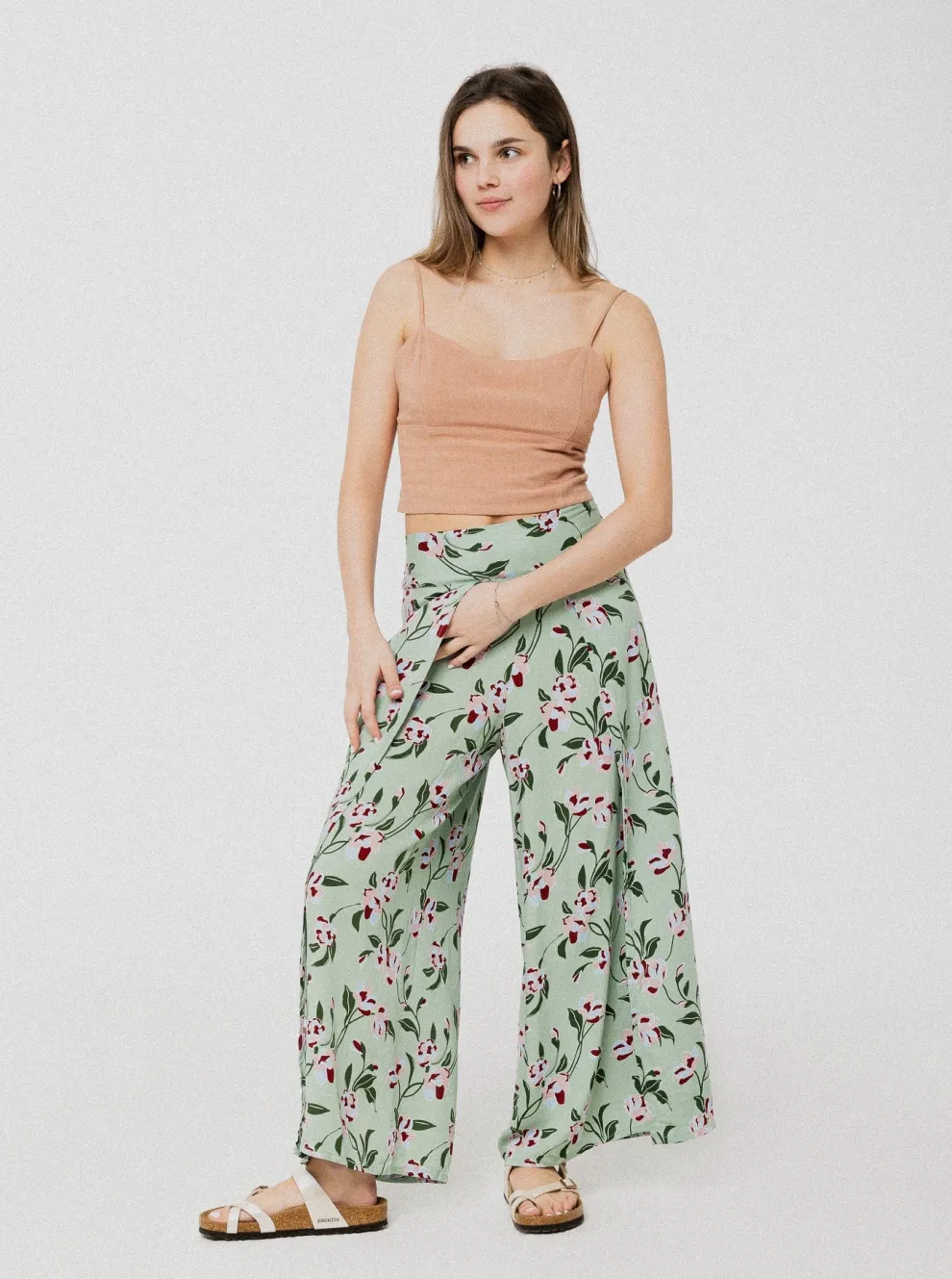 PINEAPPLE BANANAS Dubai Pants - Green Flower