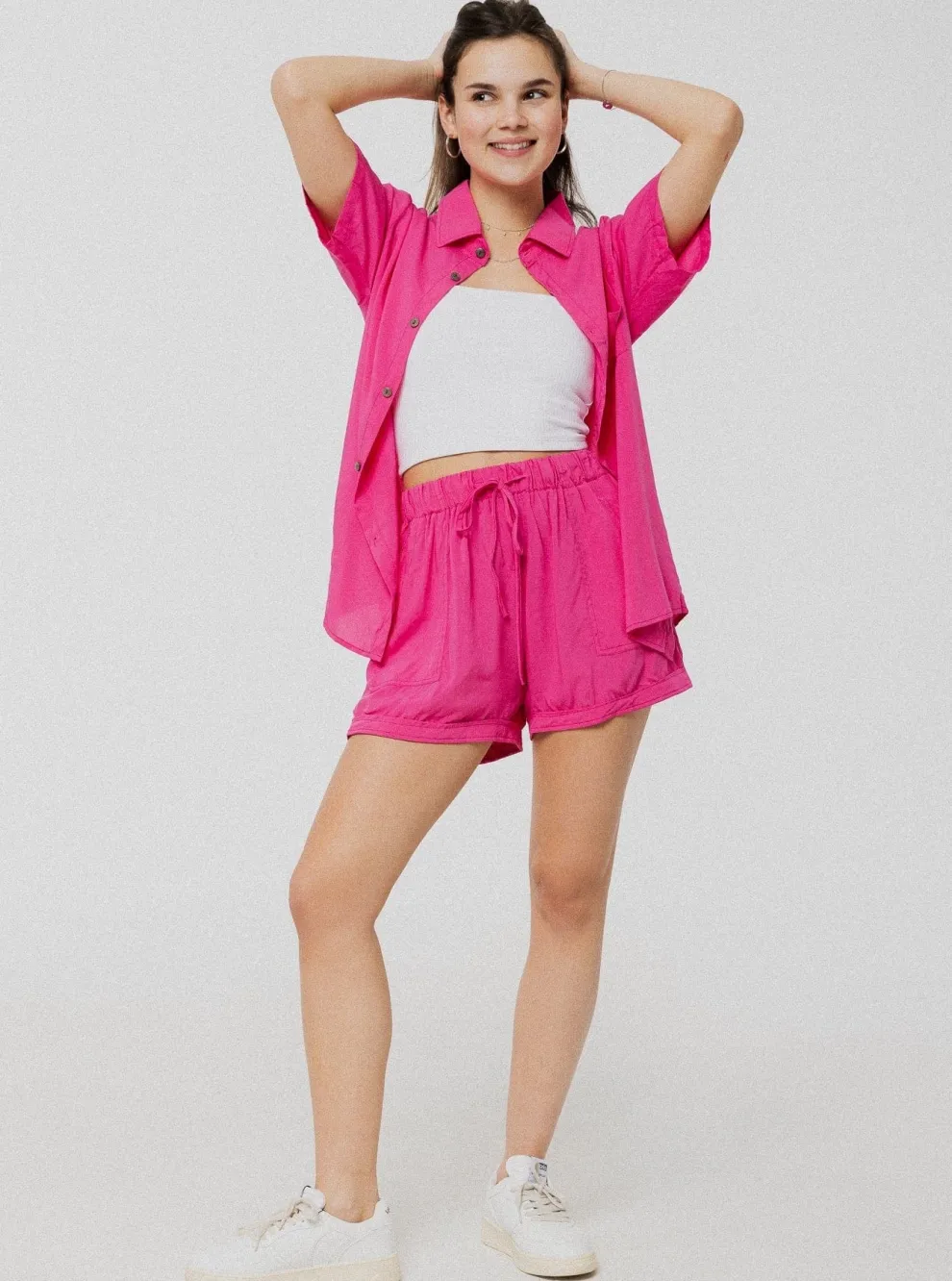 PINEAPPLE BANANAS Amy Blouse- Pink