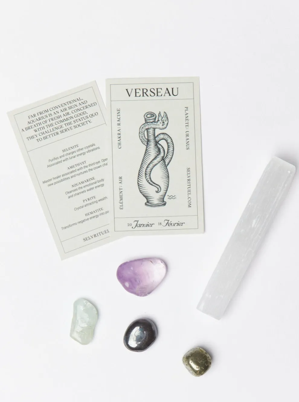 SELV RITUAL Crystal Set - Aquarius