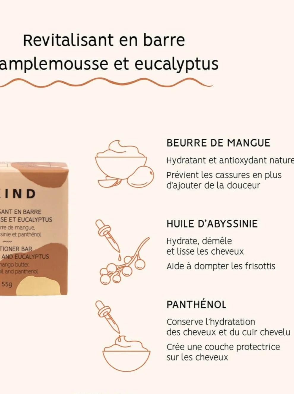 BKIND Conditioner Bar - Normal to Oily Hair