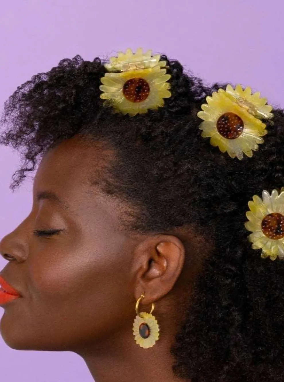 COUCOU SUZETTE Hair Clip - Sunflower