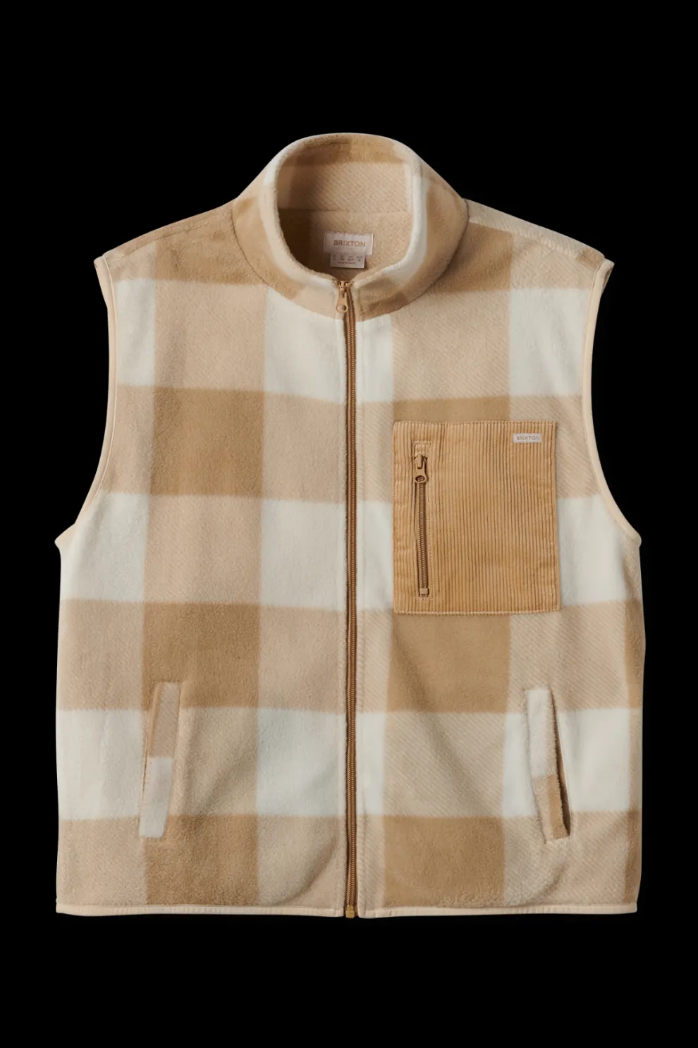 BRIXTON Arctic Fleece Vest - Sand