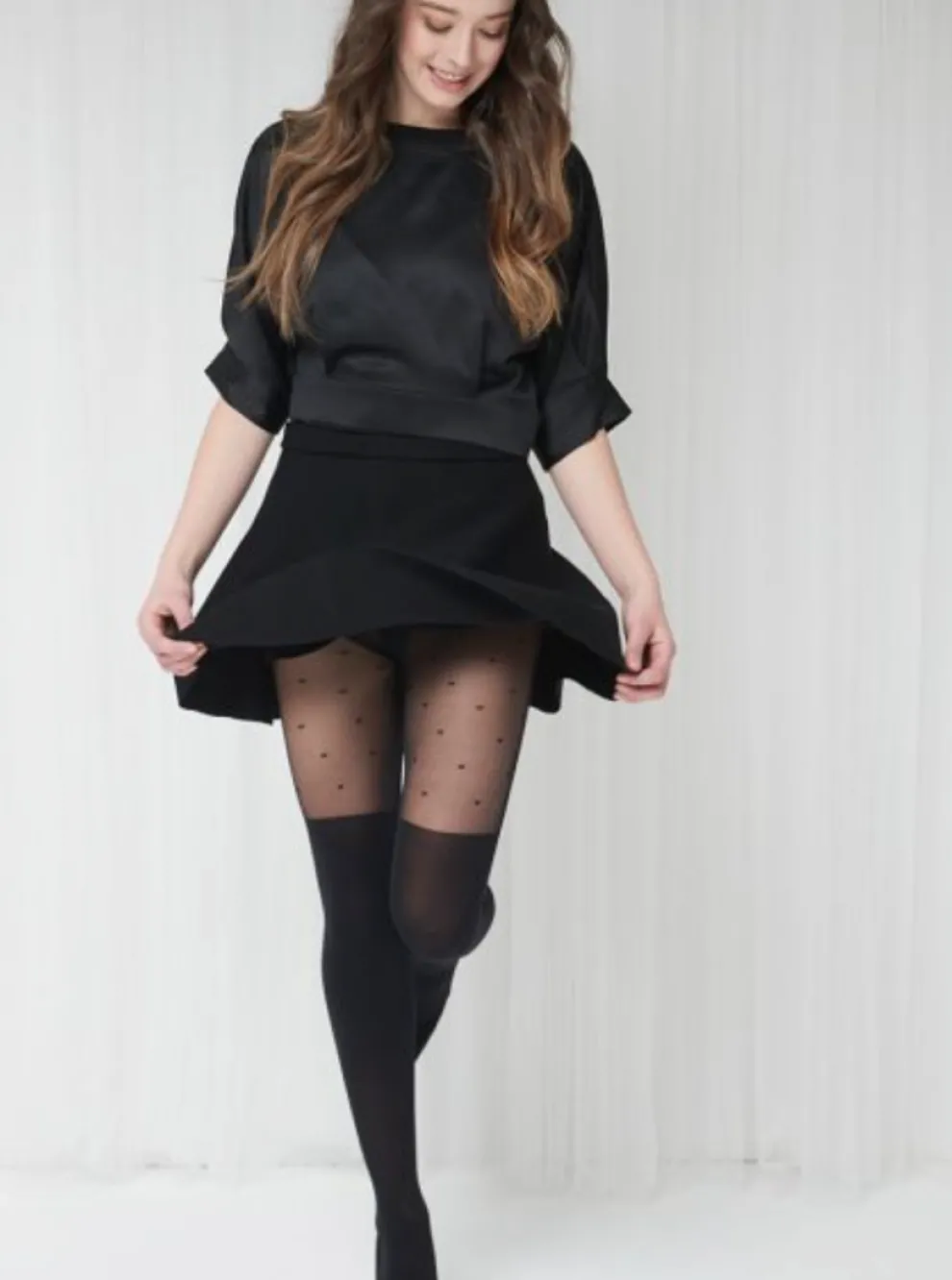 MONDOR Tights Pattern 5768 - Black