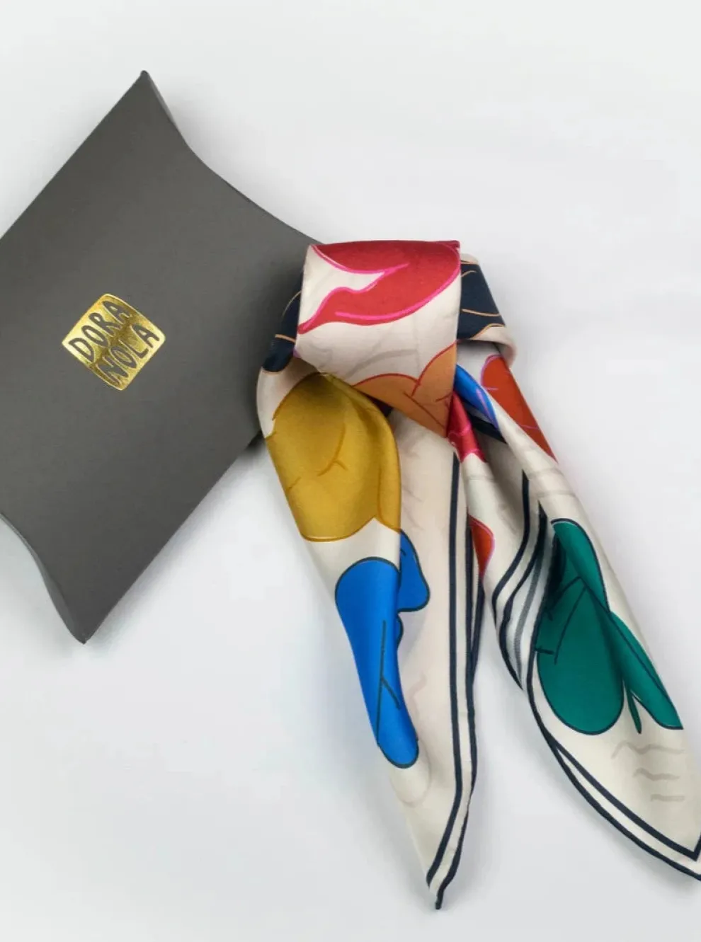DORA NOLA Small Silk Scarf - History of Art