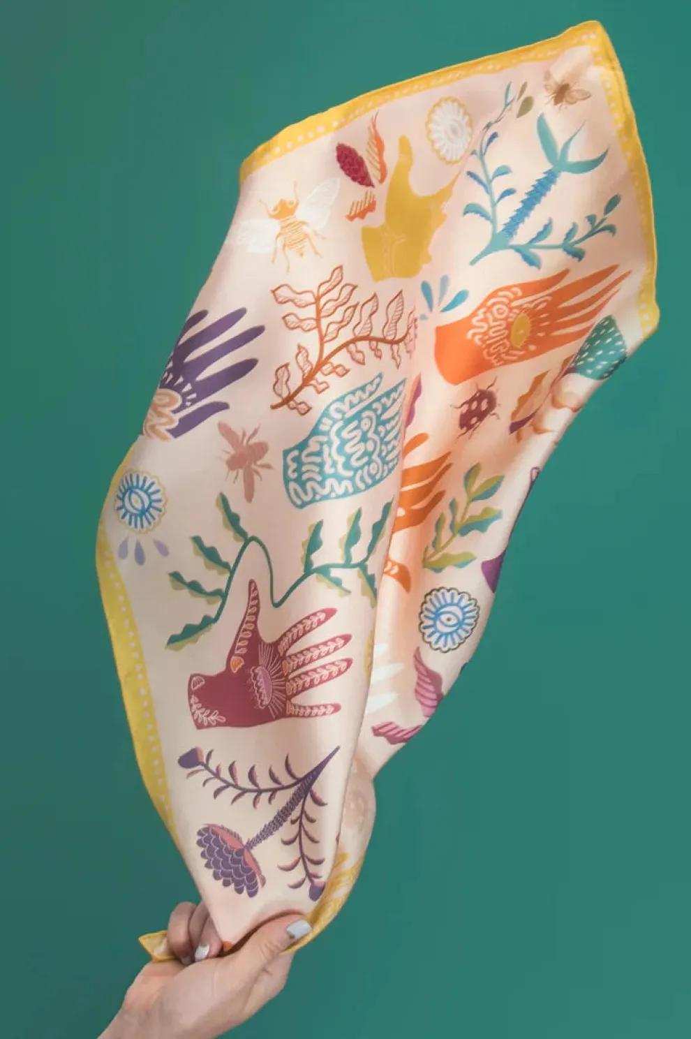 DORA NOLA Small Silk Scarf - The Keeper