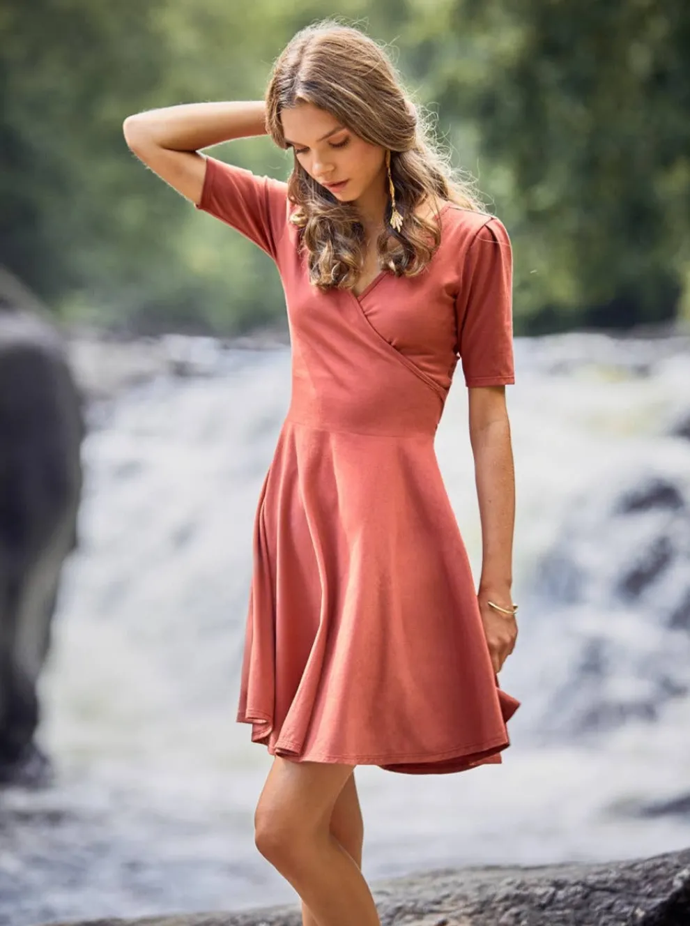 MEEMOZA Lara Dress - Terracotta
