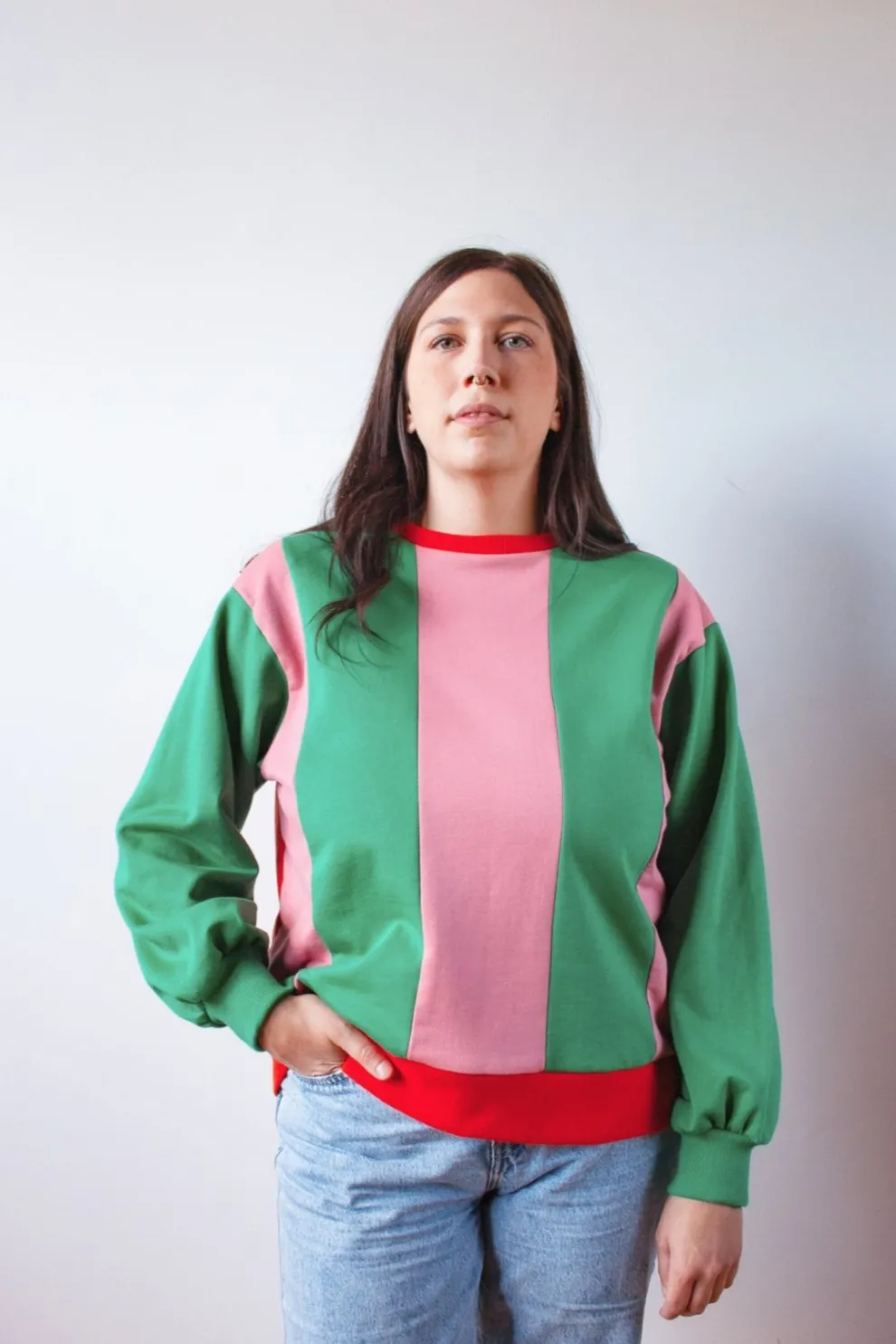 FABRIQUE Z Colorblock Sweater