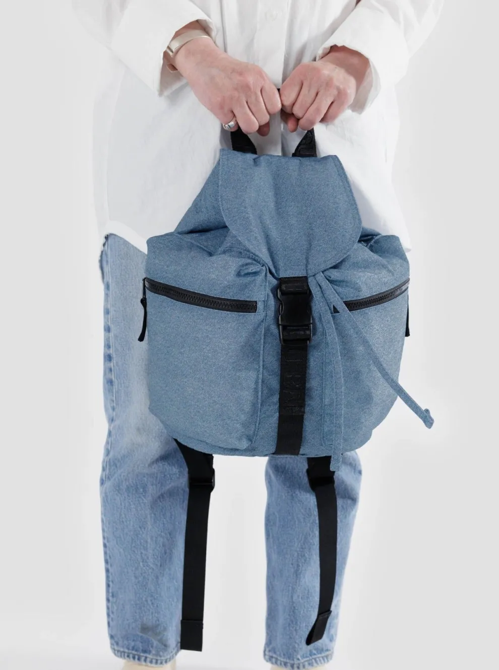 BAGGU Sports Backpack - Digital Denim
