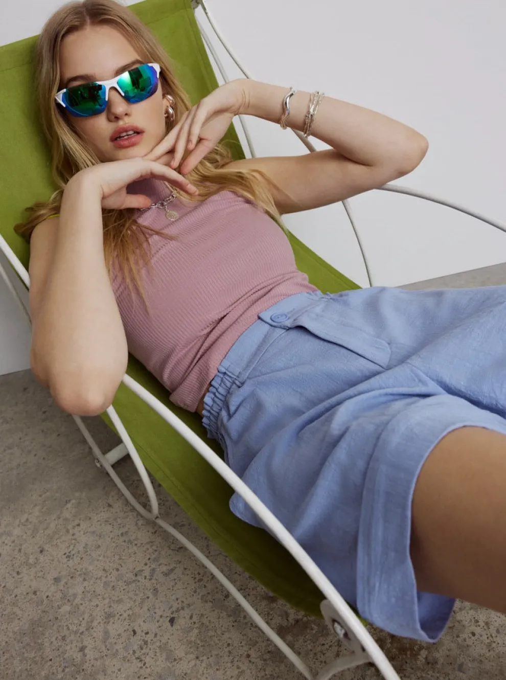 EVE GRAVEL Short Line - Smoky Blue