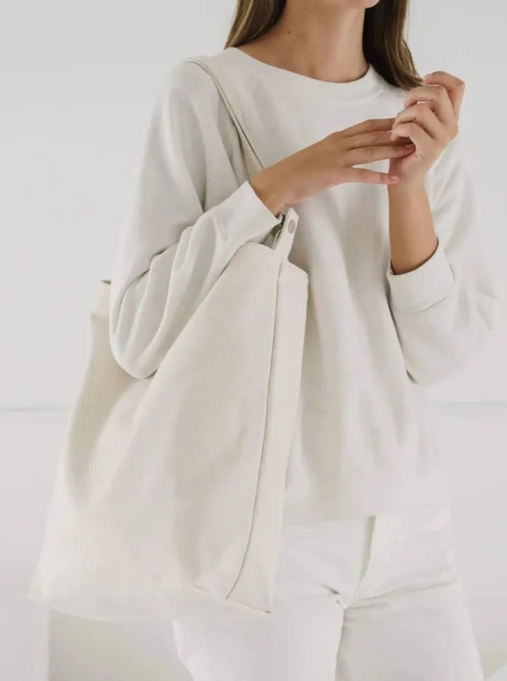 BAGGU Horizontal Duck Bag - Natural