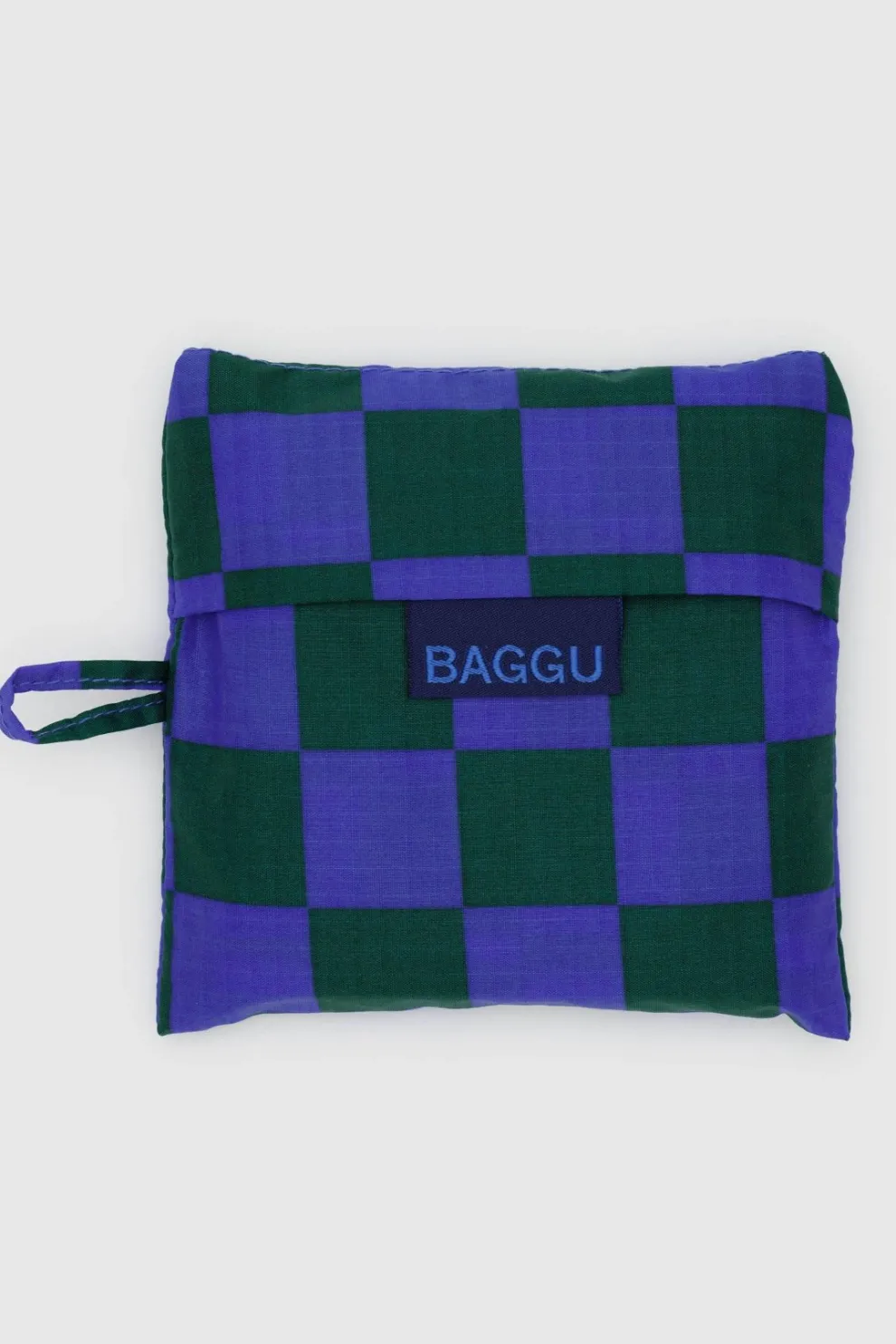BAGGU Standard Reusable Bag - Iris Green Check