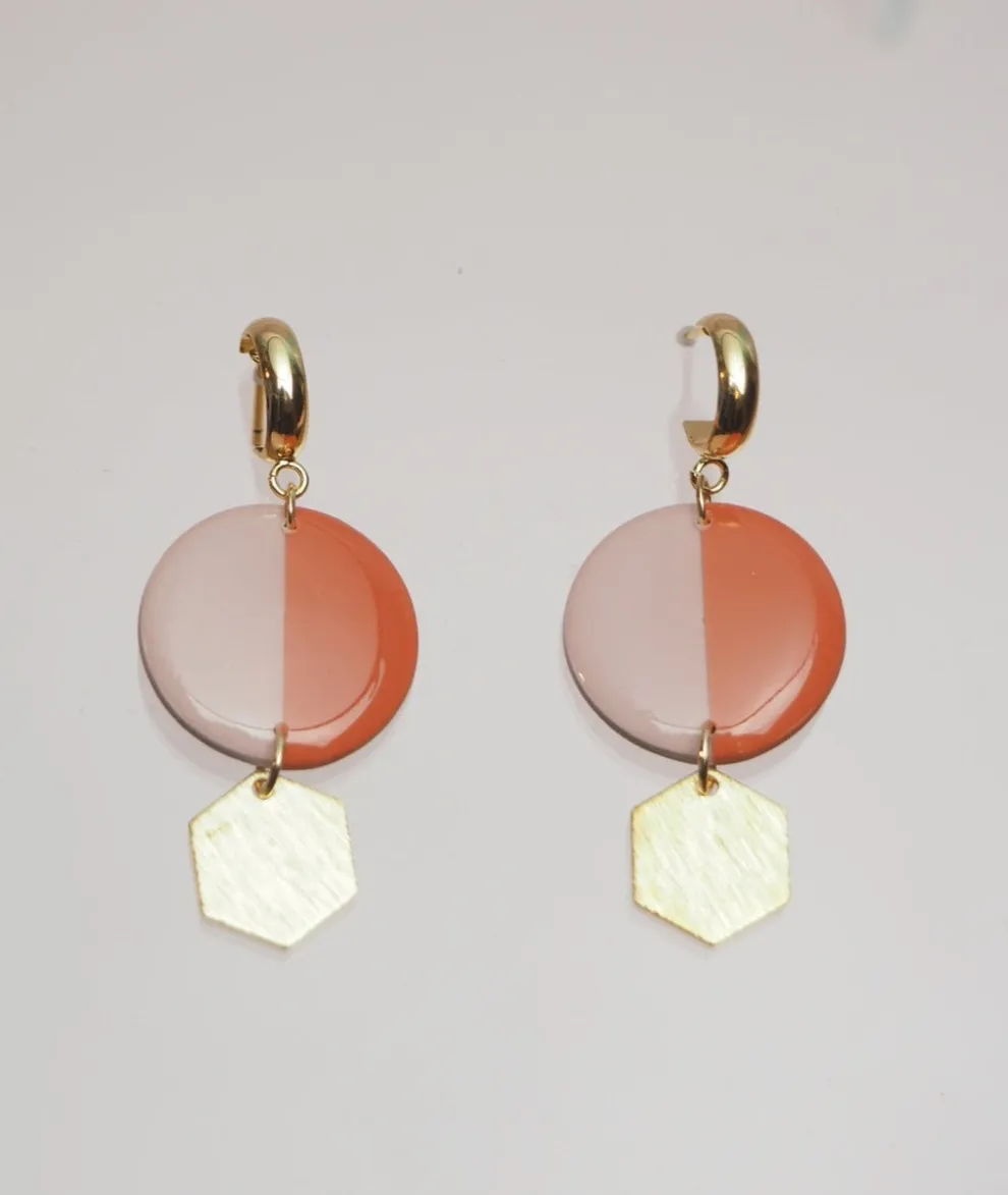 GOOD MORNING Hexa Earrings