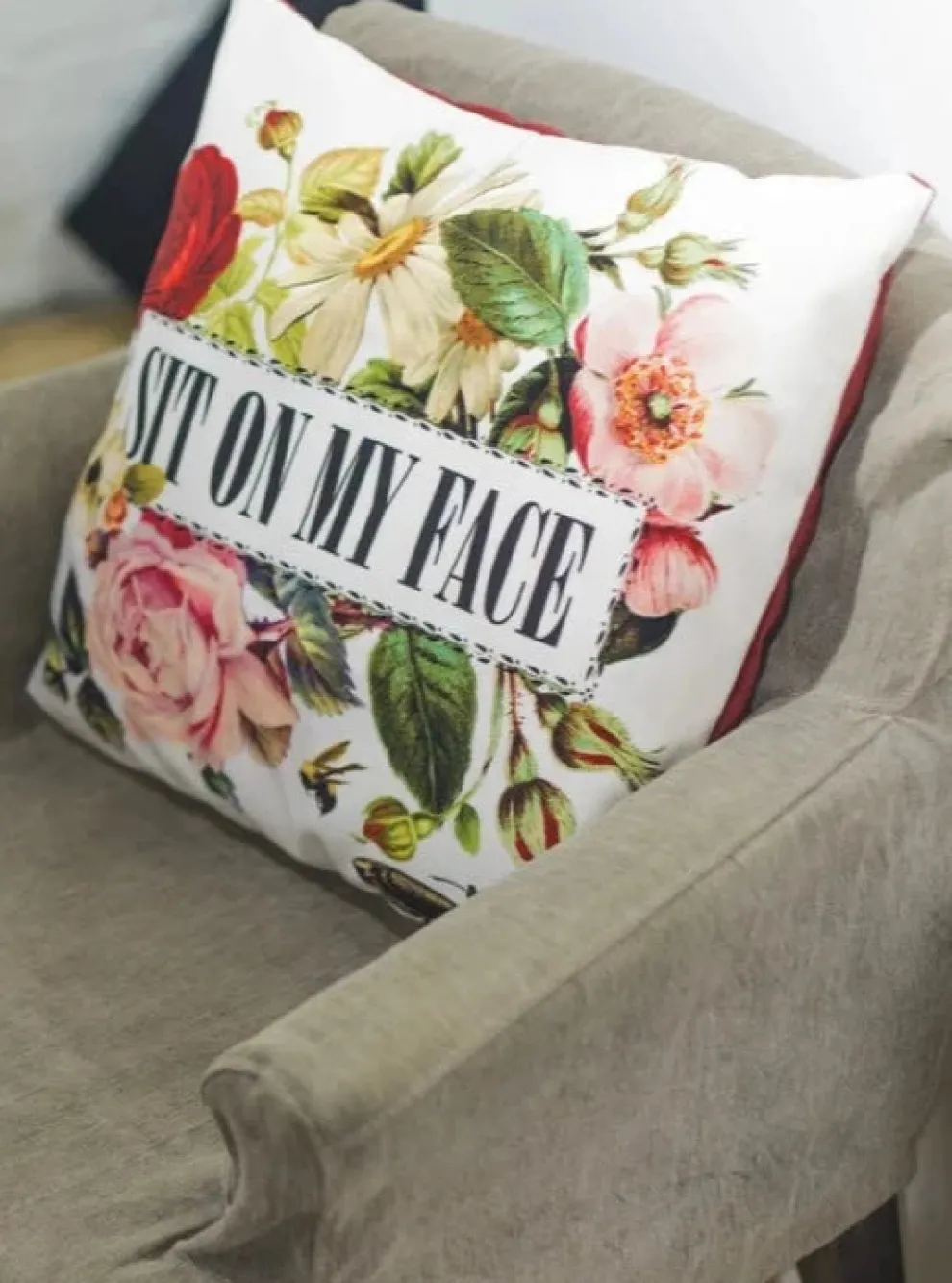 THANK YOU GOOD EVENING Cushion Cover - Sit On My Face