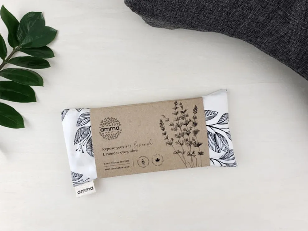 AMMA THERAPIE Heating Cushion for Shoulders - Hemp and Organic Cotton Sand